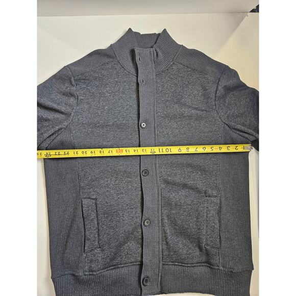 APT. 9 MEN’S Mock Neck Jacket Gray Full Zip + 6 Button Closure 4 Pockets XL - Picture 6 of 10